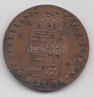 1865. "Emlékül az 1865 évi ország gyűlés megnyitására" Br emlékérem (26.15g/38.7mm) T:2