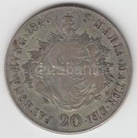 1846B 20kr Ag "V. Ferdinánd" T:3