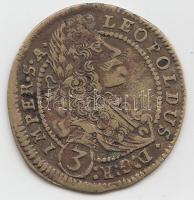 Cseh tartomány 1705GE 3Kr RÉZ! "I. Lipót" (1.37g) T:2- Bohemia 1705GE 3 Kreuzer COPPER "Leopold I" (1.37g) C:VF