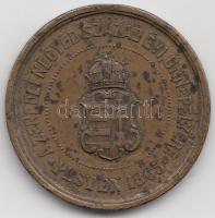 1865. "A Zenedei negyed század évi ünnepélyére - Pesten 1865" Br emlékérem (8.02g/27.8mm) ...