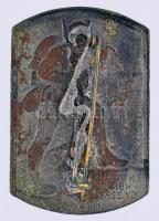 Osztrák-Magyar Monarchia 1914-1916. "NYITRAI 14. HONVÉD GY.EZRED 1914-1916" tombak sapkaje...