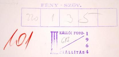 Cca 1960 Medgyesi László: Patkoló kovács. Több hazai kiállításon szerepeltetett mű, pecséttel jelezv...