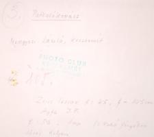 Cca 1960 Medgyesi László: Patkoló kovács. Több hazai kiállításon szerepeltetett mű, pecséttel jelezv...