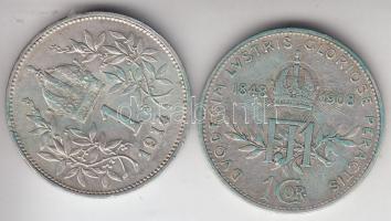 Ausztria 1908. 1K Ag "Jubileum" + 1914. 1K Ag T:2
Austria 1908. 1 Corona Ag "Jubilee&...
