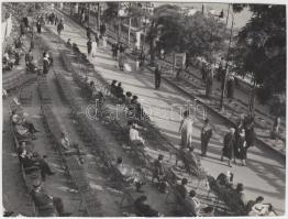 1935 Halberg Gyula (1915-2001): Duna-korzó. Vintage fotó, hátoldalán szerzői pecséttel jelzett, 11x14cm