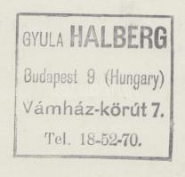1935 Halberg Gyula (1915-2001): Duna-korzó. Vintage fotó, hátoldalán szerzői pecséttel jelzett, 11x1...