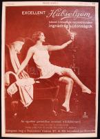 1929 Angelo (1894-1974) fehérnemű reklámfotója kézzel színezett fotólapon; valamint a Pesti Naplóban...