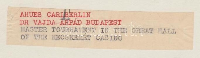 1927 Kerny István (1879-1963): Carl Ahues (1883-1968) és Dr. Vajda Árpád (1896-1967) a kecskeméti ne...