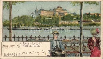 1899 Budapest I. Királyi Várpalota, litho