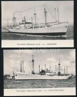 20 db (2 féle) holland hajó képeslap az 50-es évekből