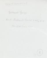 1979 Gebhardt György (1910-1993): Ipari csendélet. Vintage fotó, hátoldalán jelzett, 24x18cm