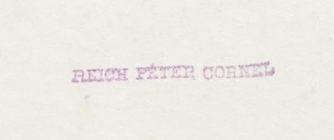 cca 1940 Reich Péter Cornel: Pályaudvar. Hátoldalán szerzői pecséttel jelzett, 13x18cm