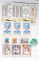 2.200-2.400 nagyrészt régi levélzáró, reklámbélyeg sok érdekességgel, ritkán látható anyaggal 30 lap...