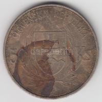 Szlovákia 1944. 50K Ag "Függetlenség 5. évfordulója" T:2- Slovakia 1944 50 Korun Ag "5th Anniversary of Independence" C:VF