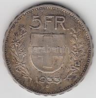 Svájc 1933B 5Fr Ag T:2 Switzerland 1933B 5 Francs Ag C:XF 