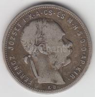 1881KB 1Ft Ag "Középcímer" T:3