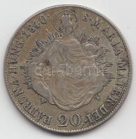 1840B 20Kr Ag "V. Ferdinánd" T:2-