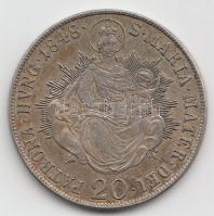 1848B 20Kr Ag "V. Ferdinánd" T:2 Juszt.