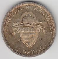 1938. 5P Ag "Szent István" T:2