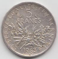 Franciaország 1963. 5Fr Ag T:2 France 1963. 5 Francs Ag C:XF