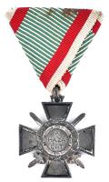 1943. "Tűzkereszt II. fokozata" cink kitüntetés mellszalaggal T:2 Hungary 1943. "Hungarian Fire Cross 2st class" zinc decoration with ribbon C:XF