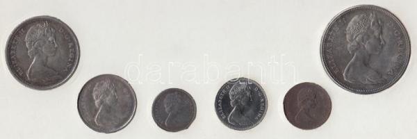 Kanada 1967. "Jubileum 1867-1967" sor 1c,5c,10c Ag,25c Ag,50c Ag,1$ Ag díszkiadásban T:1-2...