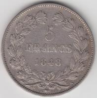 Franciaország 1848A 5Fr Ag I. Lajos Fülöp Párizs T:2- France 1848A 5 Francs Ag Louis Philippe I Paris C:VF