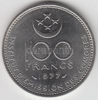 Komori-szigetek 1977. 100Fr T:I Comoros 1977. 100 Francs C:UNC