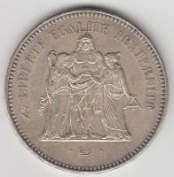 Franciaország 1975. 50Fr Ag "Herkules csoport" T:2
France 1975. 50 Francs Ag "Hercule...