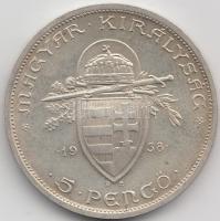 1938. 5P Ag "Szent István" T:2-