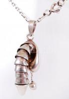 Ezüst nyaklánc pajzán medállal / Silver necklace with erotic medal 12,7 g