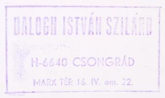 1984 Balogh István Szilárd: Széki Utca (Erdély). Vintage fotó, feliratozott, pecséttel jelzett, 30x4...