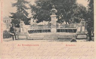 Arad Erzsébet emlék / statue (small tear)