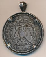 Amerikai Egyesült Államok 1889. 1$ Ag "Morgan" Ag (0.925) foglalatban! (33,18g) T:2,2-
USA...