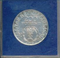 1976. 200Ft Ag "II. Rákóczi Ferenc" T:BU Eredeti plombált MNB plasztiktokban