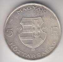 1946. 5Ft Ag "vastag Kossuth" T:2