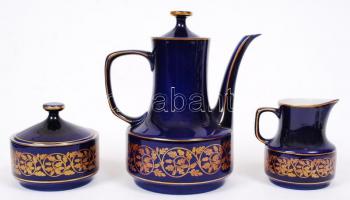 Komplett 6 személyes Hollóházi porcelán kávéskészlet. Hibátlan. / Coffe set of 6