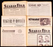 11 db 1956-os újság, Népszabadság, Északmagyarország, Népakarat