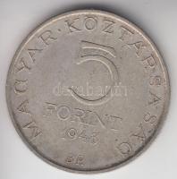 1948. 5Ft Ag "Petőfi" T:2-