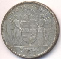 1930. 5P Ag "Horthy-jobbra" T:3