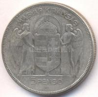 1930. 5P Ag "Horthy-jobbra" T:3