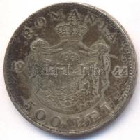 Románia 1944. 500L Ag T:2,2- Romania 1944. 500 Lei Ag C:aXF