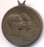 1914. "Ferenc József - II. Vilmos" Br medál (19mm), függesztőkarika sérült T:2-  1914. "Franz Joseph - Wilhelm II" Br medallion (19mm), uspension ring is damaged C:VF