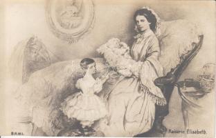 Empress Elisabeth of Austria with her children