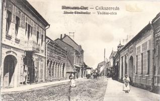 Csíkszereda, Vadász utca / street, vissza So. Stpl (gluemark)