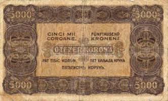 1923. 5.000K "Magy.Pénzjegy." nyomdajelzéssel T:III/IV