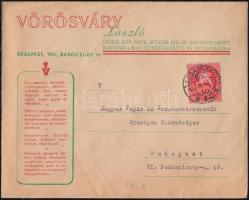 (8. díjszabás) Helyi céges levél Lovasfutár 10ezerP bérmentesítéssel, domestic cover franking