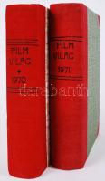1970-1971 Filmvilág, 2 teljes évfolyam, félvászon kötésben, jó állapotban