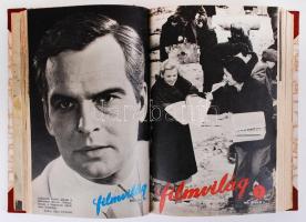1970-1971 Filmvilág, 2 teljes évfolyam, félvászon kötésben, jó állapotban