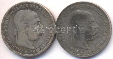 Ausztria 1893. 1K Ag "Ferenc József" (2x) T:3
Austria 1893. 1 Corona Ag "Franz Joseph...